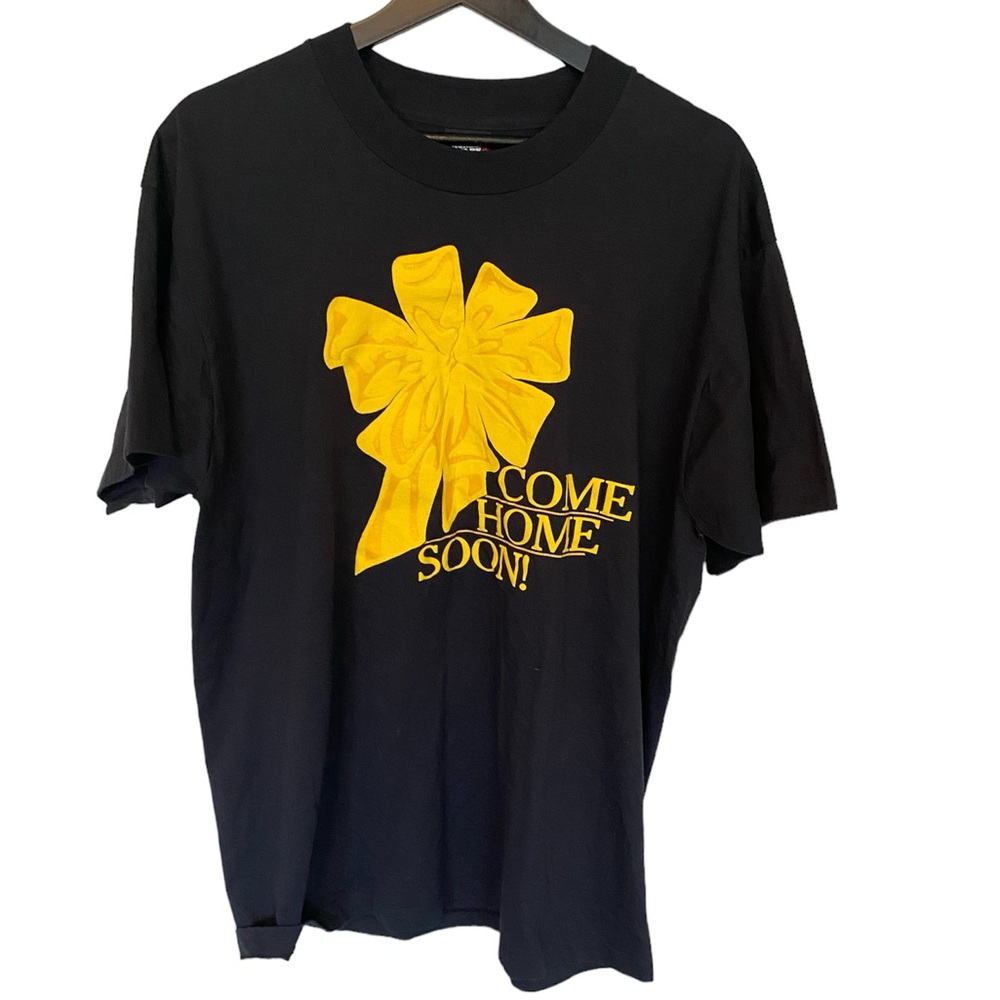 Vintage Come Home Soon T-Shirt Size XL